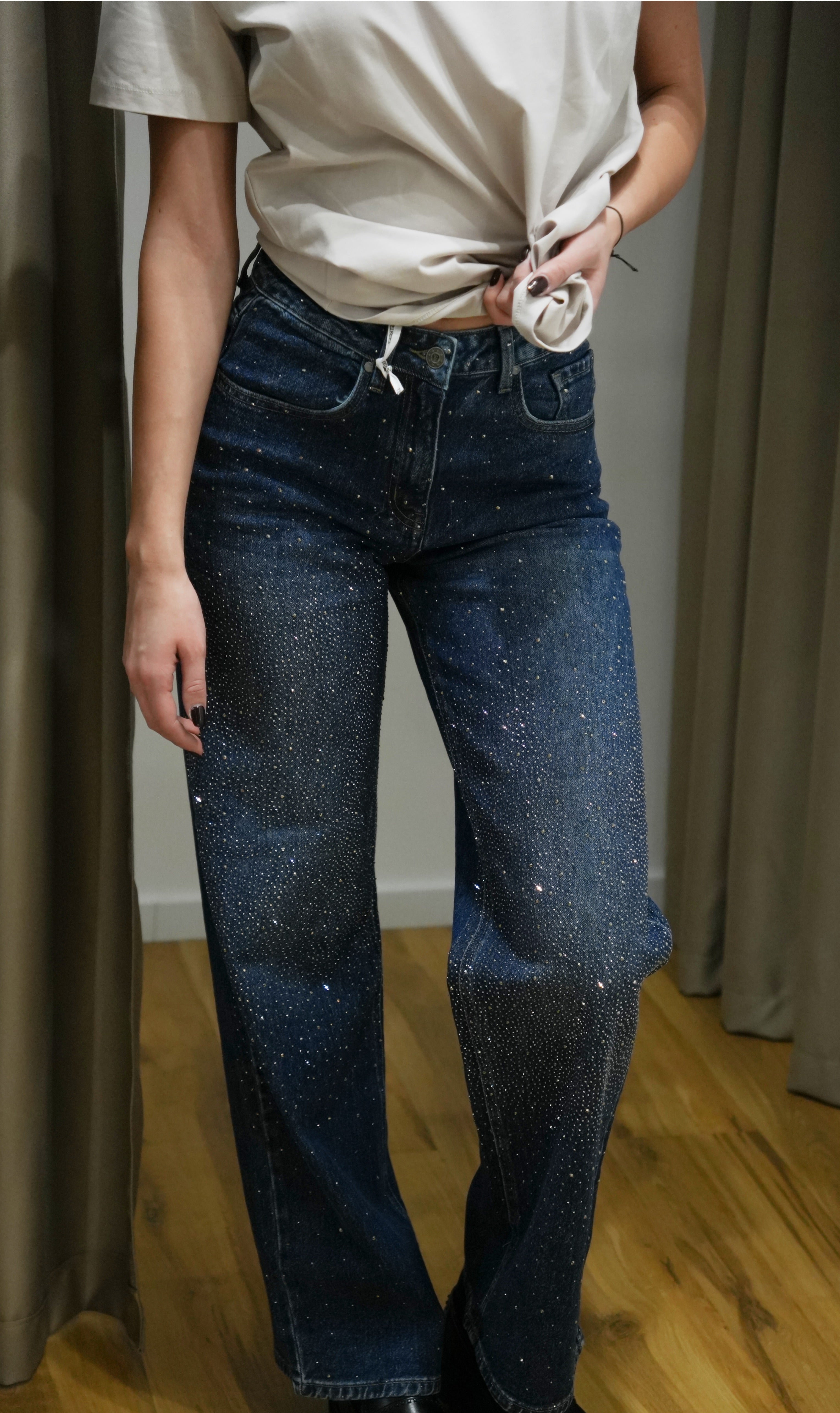 Blizgūs džinsai✨